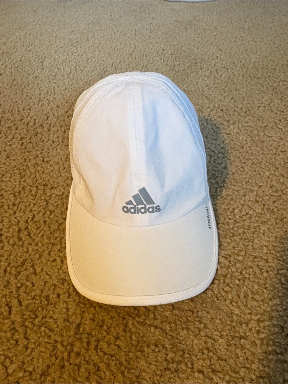 Adidas White Sports Cap with Gray Logo